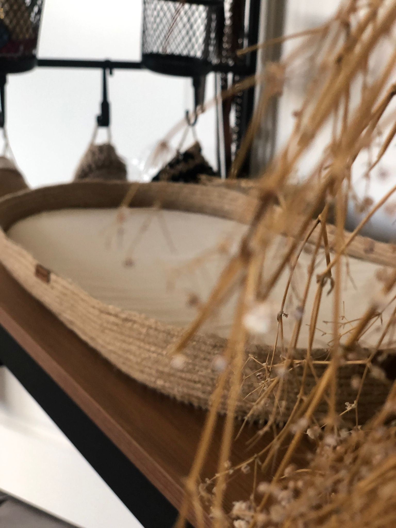 Baby Changing Basket with Pad; Changing Basket Handmade from Jute on Wood Bottom, Changing Pad, Baby Change Table, Optional Diaper Boxes