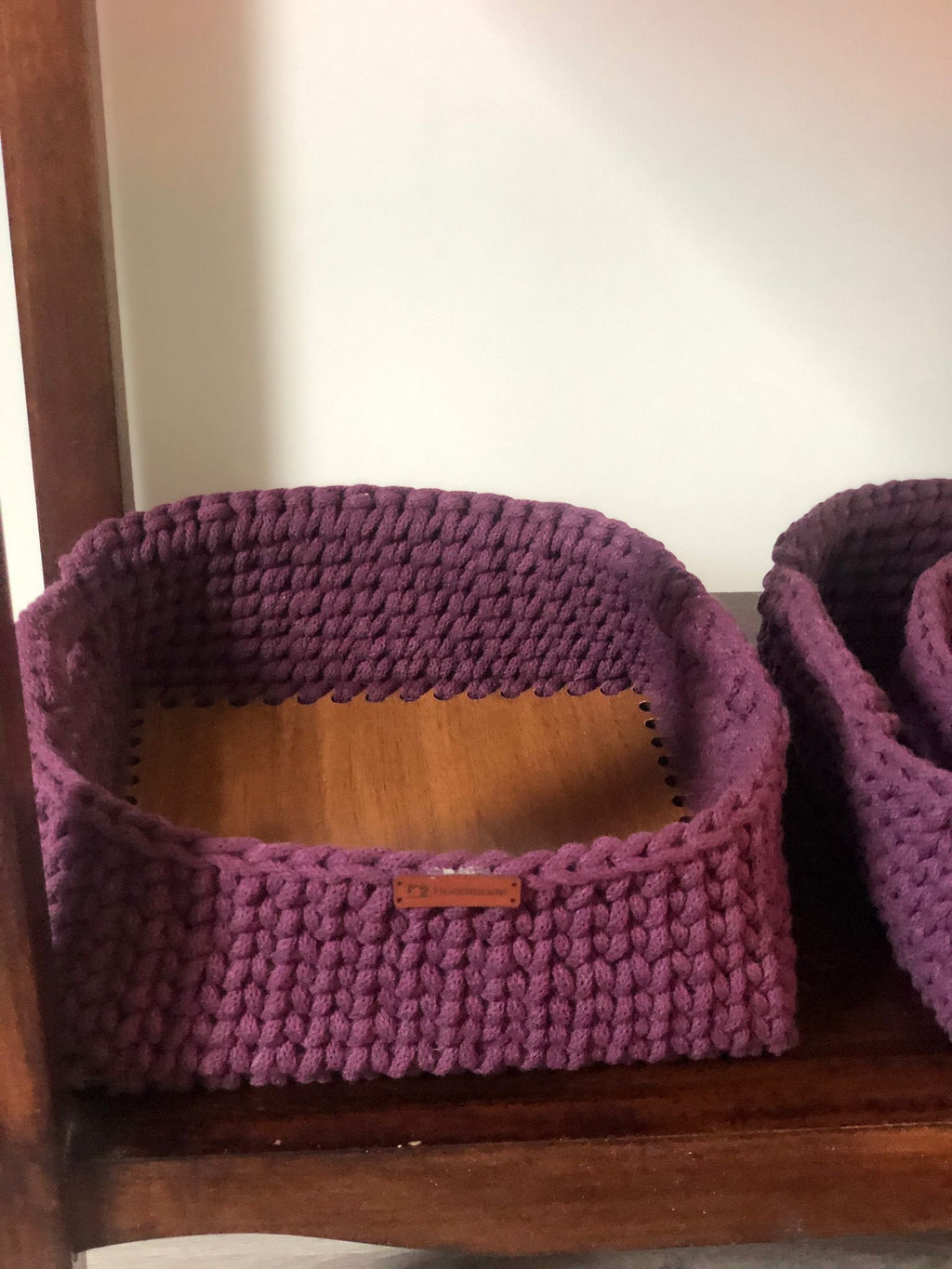 Baby Changing Basket with Pad Wood Bottom Cotton Framed, Changing Bassinet with Optional Diaper Storage Box, Changing Pad