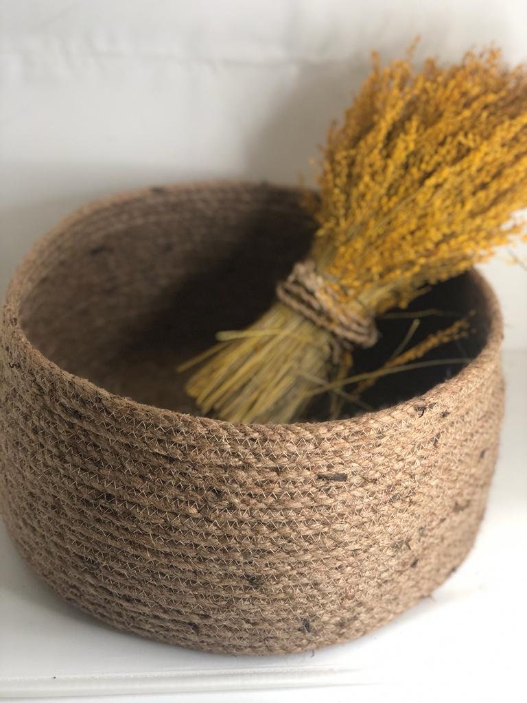 Big Jute Baby Basket; Diaper Box; Caddy; Nursery Room Baby Basket; Gift basket; Decoration Object for Bedroom Kitchen or Baby Room
