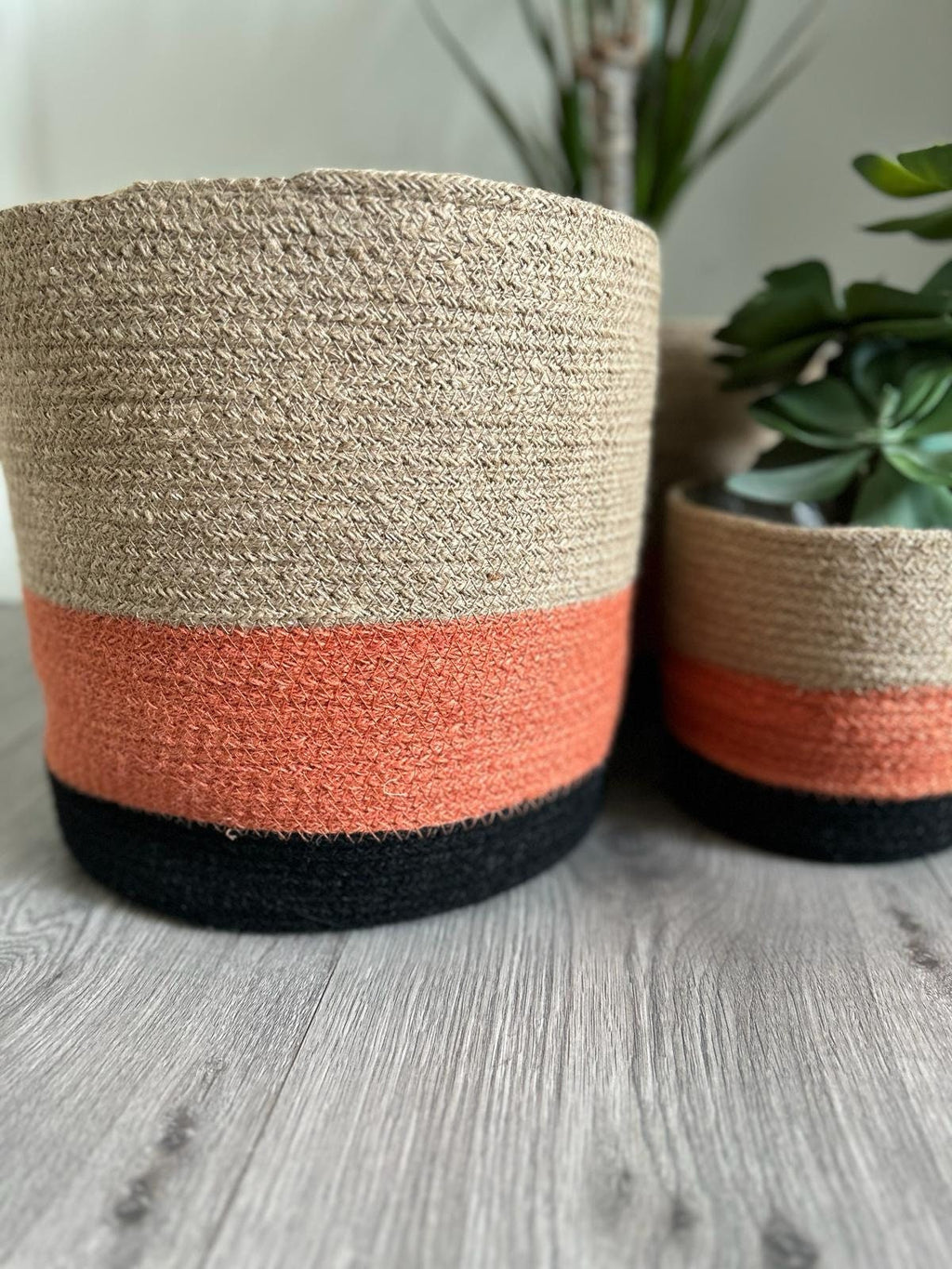 Big Jute Basket; Housewarming Gift basket; Organic Boho Decor; Decoration Object for Bedroom Kitchen or Baby Room