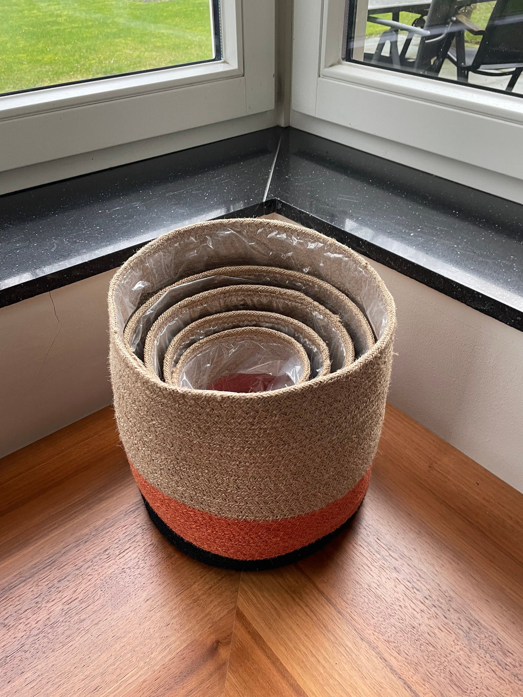 Big Jute Basket; Housewarming Gift basket; Organic Boho Decor; Decoration Object for Bedroom Kitchen or Baby Room