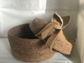 Bridesmaids Gift Box; Baby Basket; Baby Gift Box; Handmade Jute Gift Basket with Cover, Decoration Object for Bedroom or Baby Room