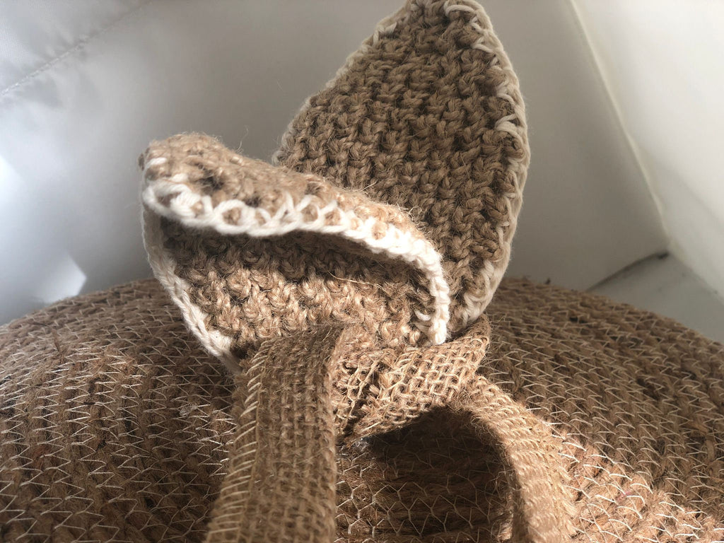 Bridesmaids Gift Box; Baby Basket; Baby Gift Box; Handmade Jute Gift Basket with Cover, Decoration Object for Bedroom or Baby Room