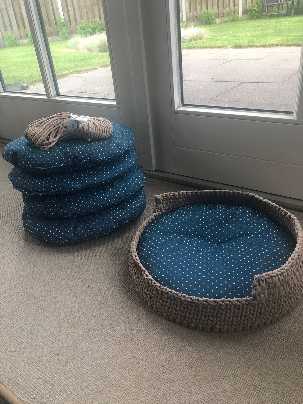 Cat Dog Basket; Pet basket; Environmental Friendly Handmade Cat & Dog Bed