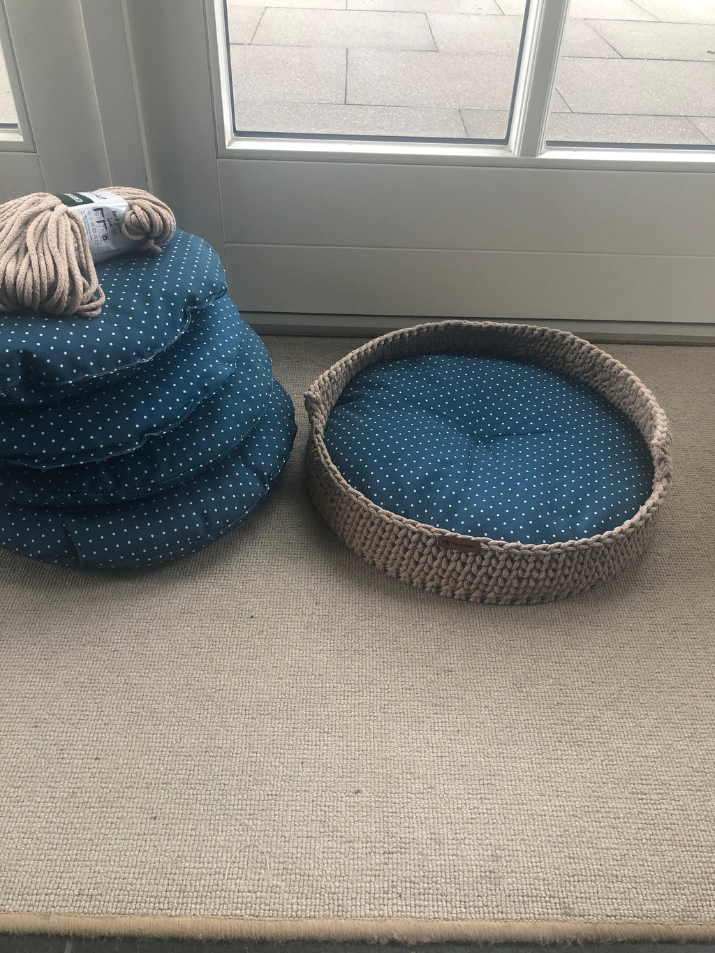 Cat Dog Basket; Pet basket; Environmental Friendly Handmade Cat & Dog Bed