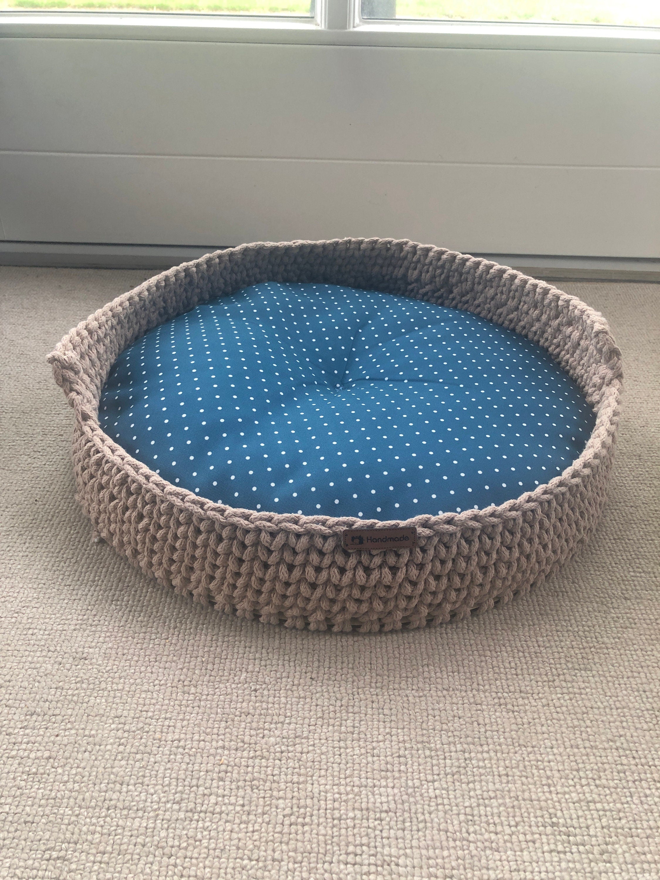 Cat Dog Basket; Pet basket; Environmental Friendly Handmade Cat & Dog Bed