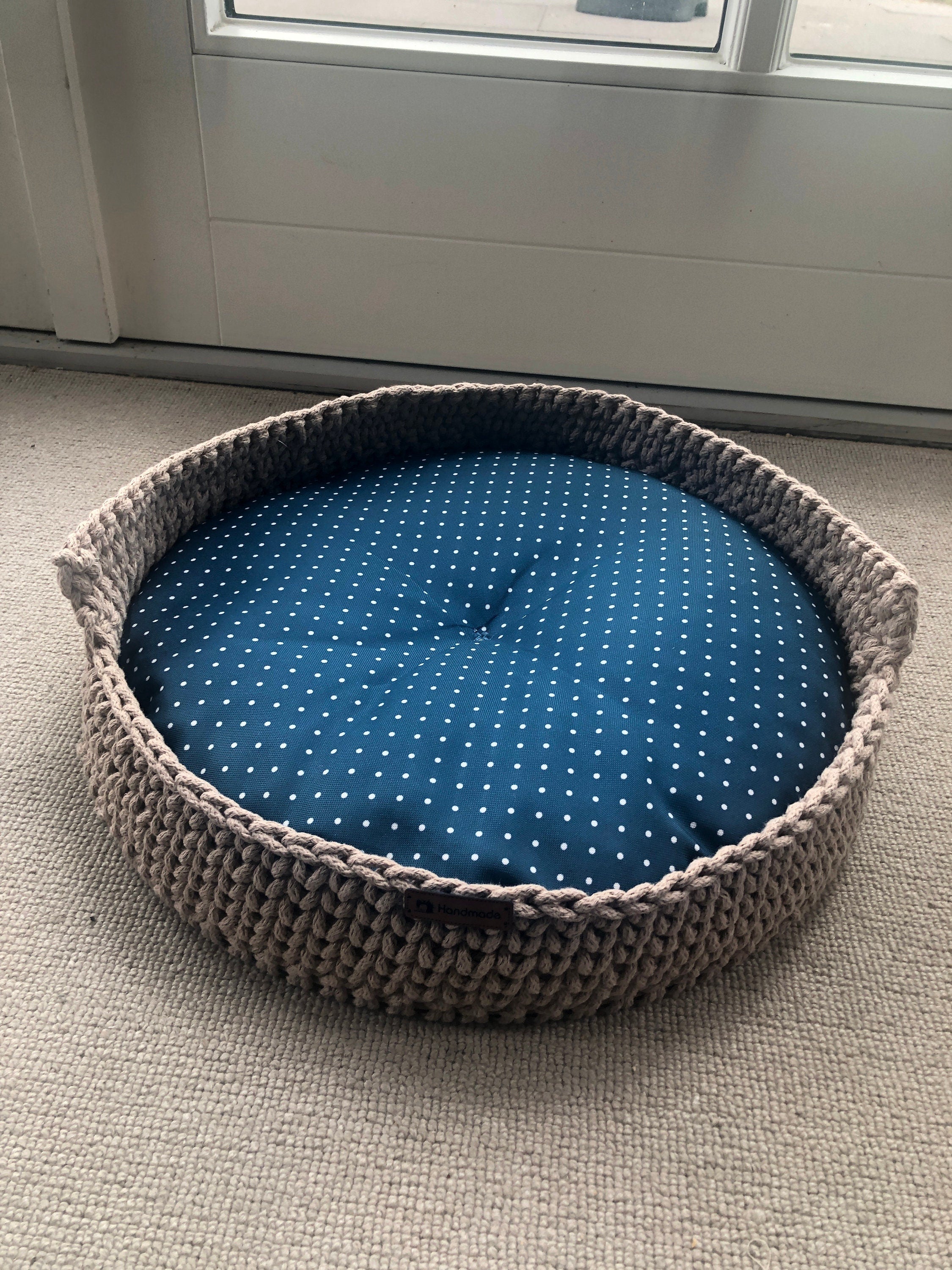 Cat Dog Basket; Pet basket; Environmental Friendly Handmade Cat & Dog Bed