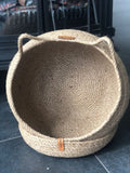 Cat House; Cat Bed; Cat Dog Basket; Round Pet Basket; Environmental Friendly Handmade Jute Cat & Dog Bed; Cat Snuggle