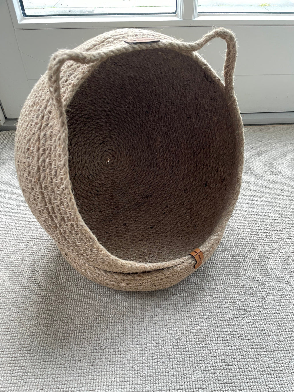 Cat House; Cat Bed; Cat Dog Basket; Round Pet Basket; Environmental Friendly Handmade Jute Cat & Dog Bed; Cat Snuggle