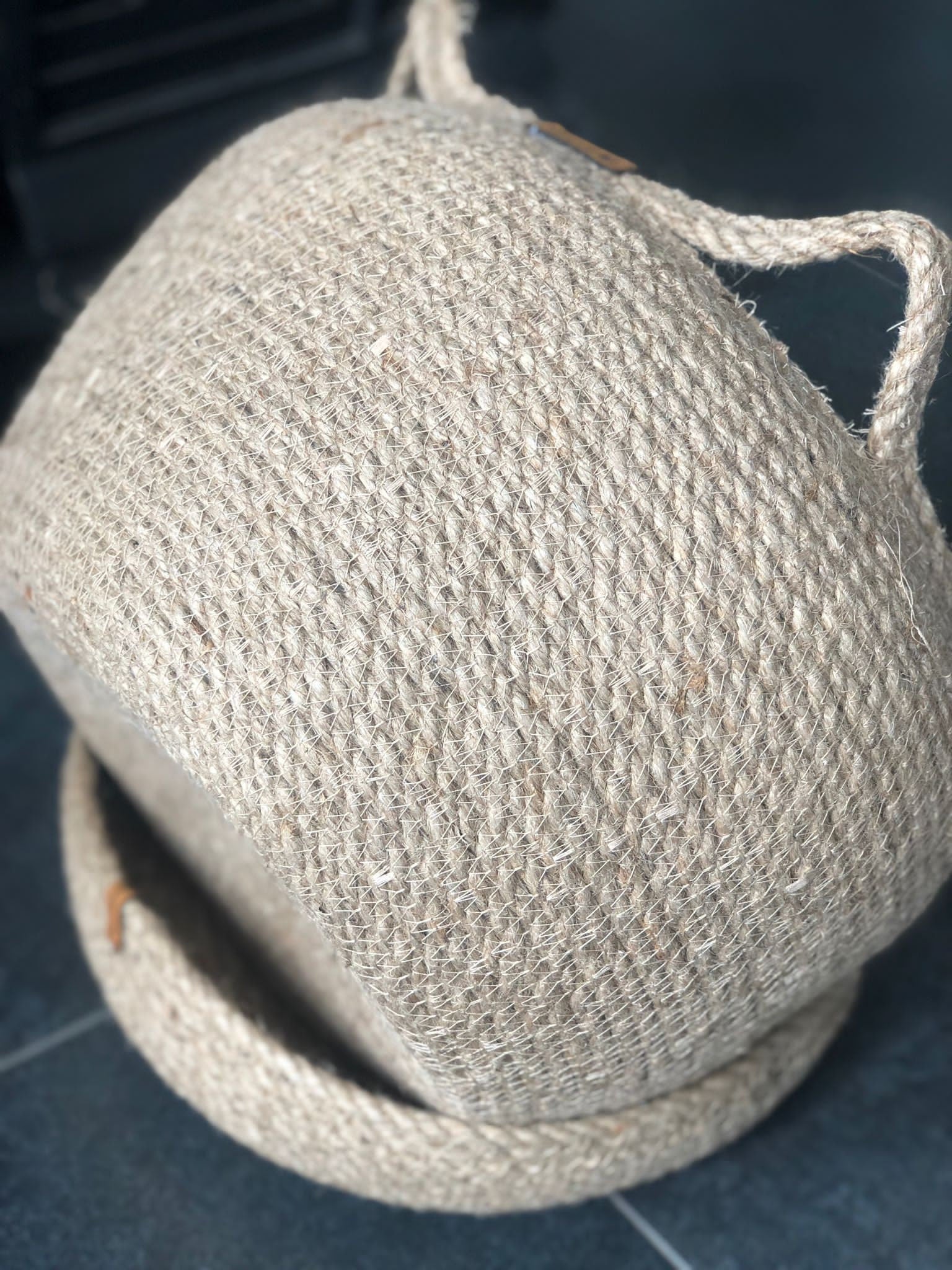 Cat House; Cat Bed; Cat Dog Basket; Round Pet Basket; Environmental Friendly Handmade Jute Cat & Dog Bed; Cat Snuggle