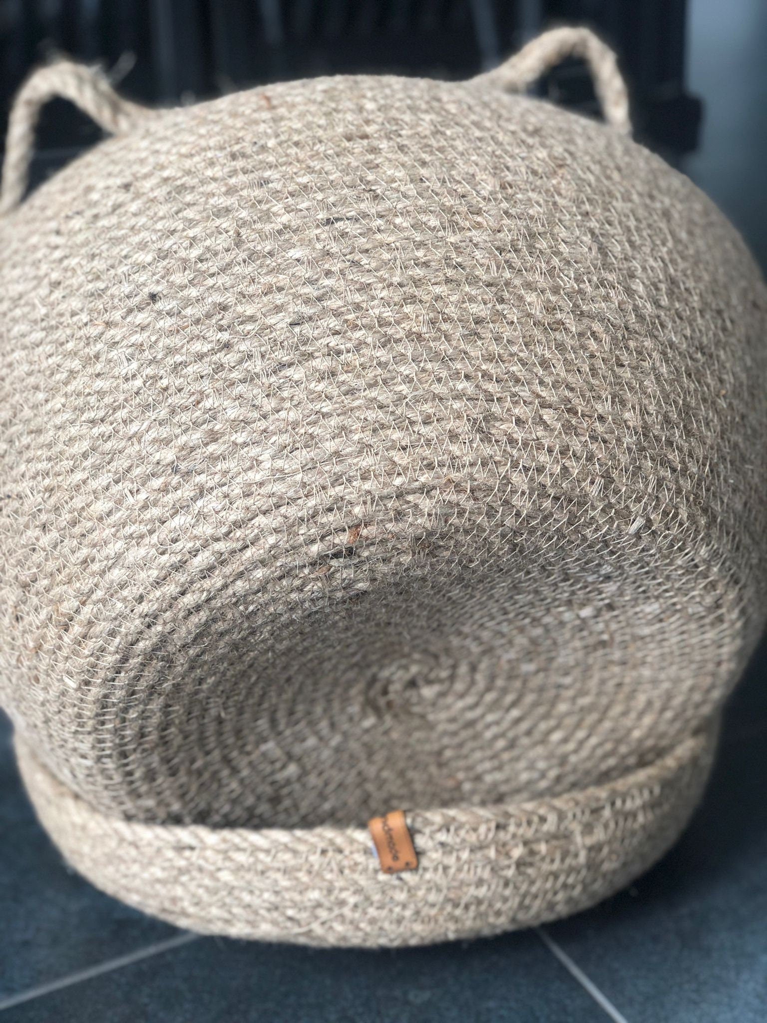 Cat House; Cat Bed; Cat Dog Basket; Round Pet Basket; Environmental Friendly Handmade Jute Cat & Dog Bed; Cat Snuggle