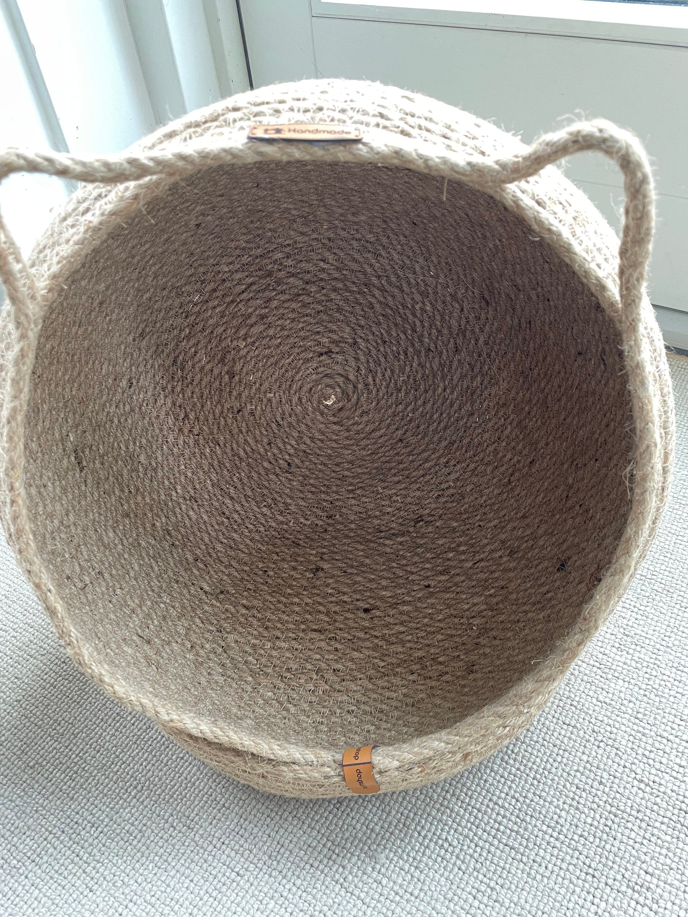 Cat House; Cat Bed; Cat Dog Basket; Round Pet Basket; Environmental Friendly Handmade Jute Cat & Dog Bed; Cat Snuggle