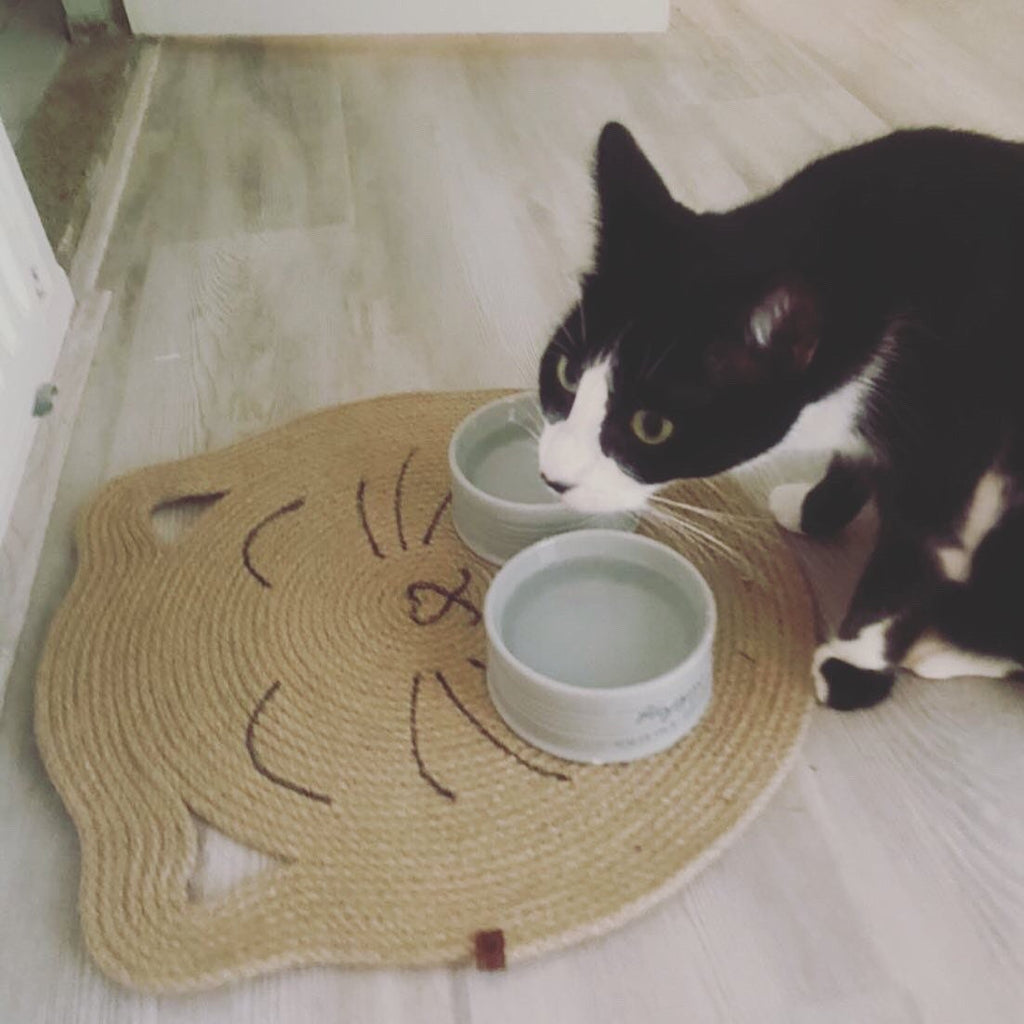 Cat Scratcher; Handmade Jute Cat Place Mat; Cat Scratching Mat; Environmental Friendly Cat Food Bowl Mat; Pet Basket; Cat Furniture