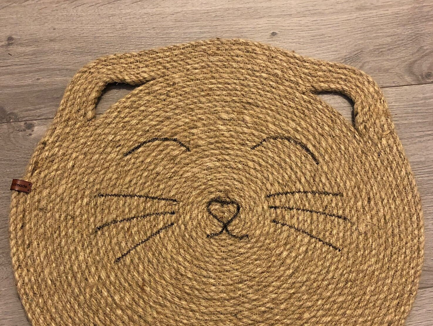 Cat Scratcher; Handmade Jute Cat Place Mat; Cat Scratching Mat; Environmental Friendly Cat Food Bowl Mat; Pet Basket; Cat Furniture