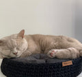 Cat and Dog Bed; Wood Base Cotton Side Cat Dog Basket; Pet basket; Handmade Environmental Friendly Cat & Dog Bed