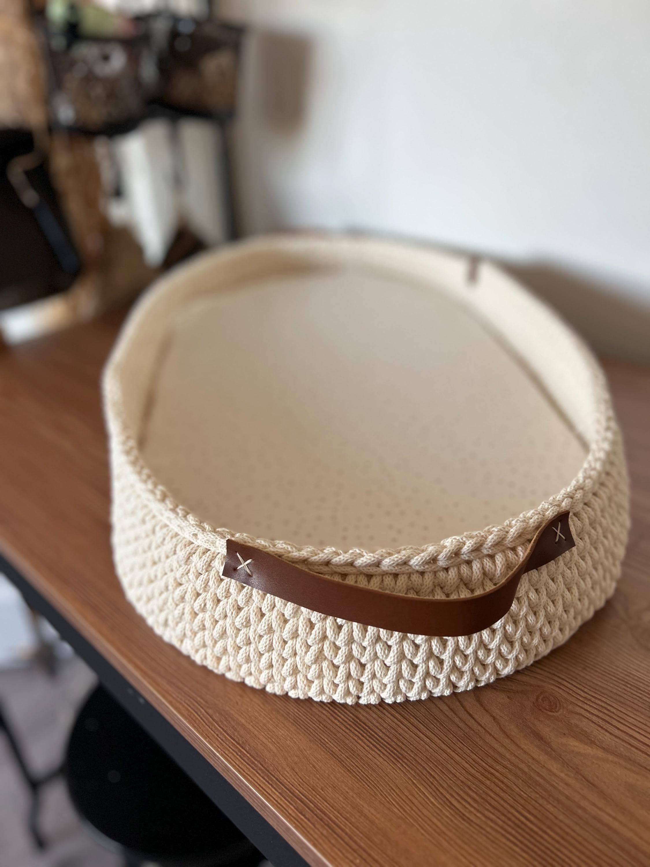 Crochet Changing Basket Pattern • Baby Basket PDF Waffle Stitch • DIY Crochet Pattern (Dutch + English) • Digital Download