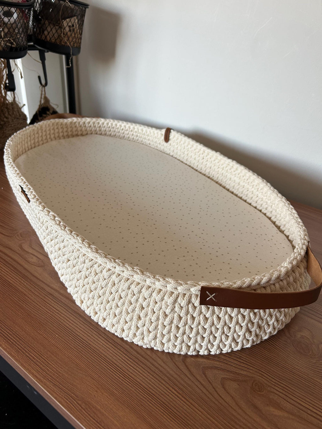 Crochet Changing Basket Pattern • Baby Basket PDF Waffle Stitch • DIY Crochet Pattern (Dutch + English) • Digital Download
