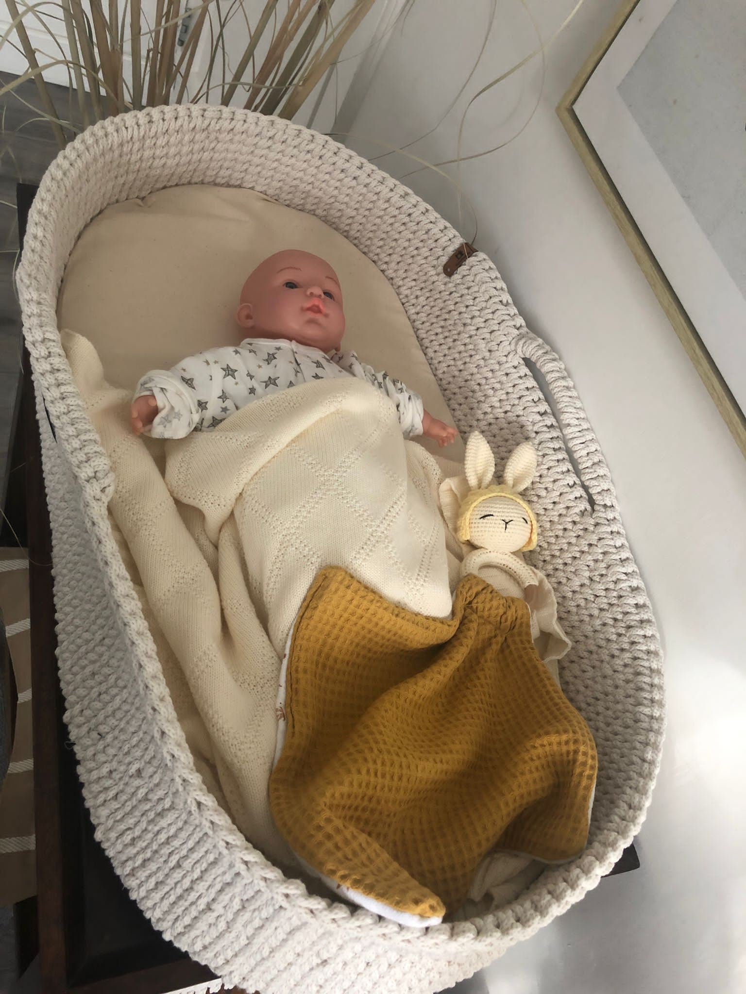 Exclusive Baby Changing Basket; Available in 45 Different Colour; Wood Bottom and Cotton Frame; Change Pad; Baby Basket; Baby Shower Gift