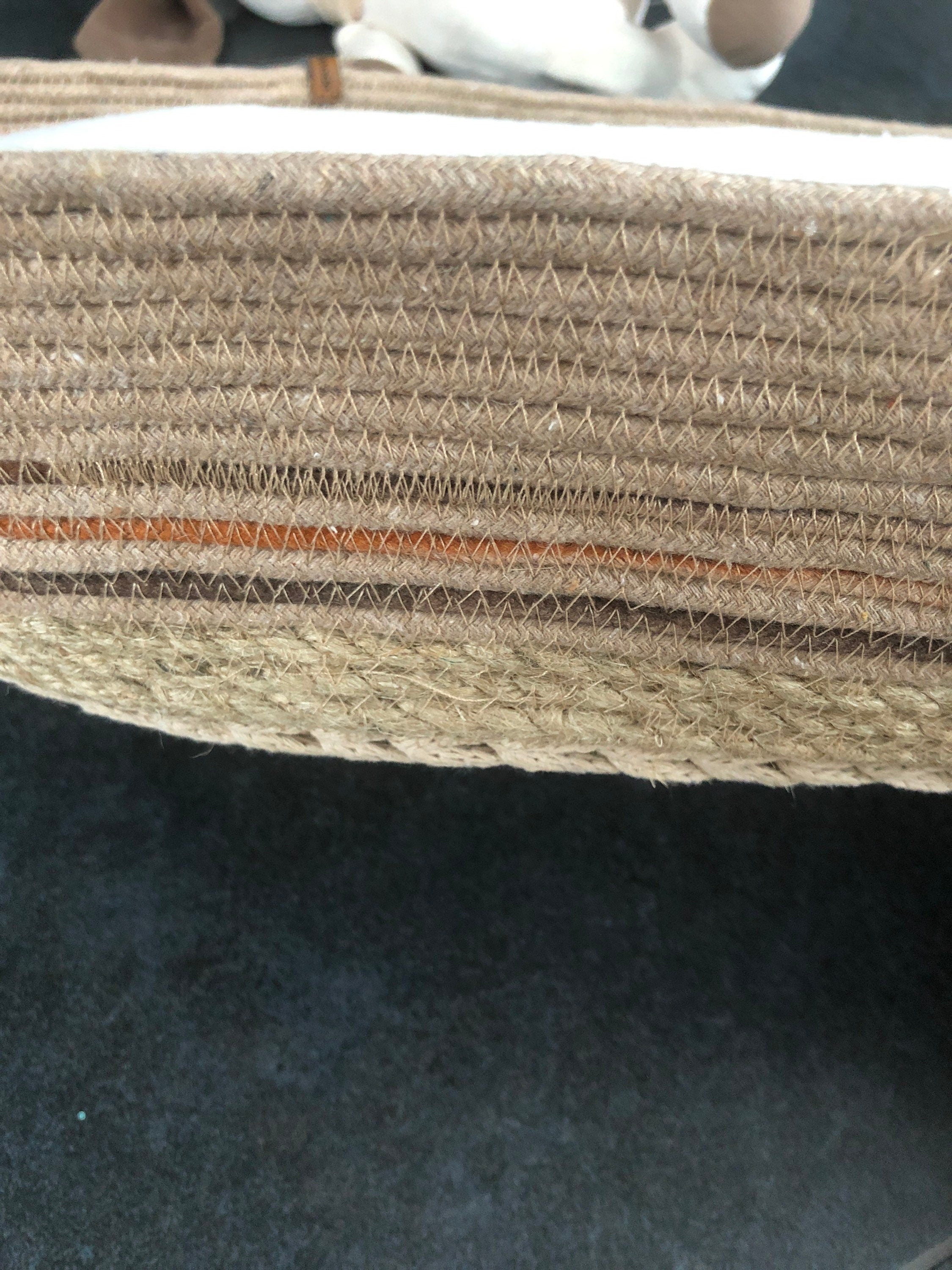 Exclusive Wide Model Cat and Dog Bed; Cat Dog Basket; Pet basket; Environmental Friendly Handmade Jute Cat & Dog Bed
