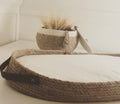Fancy Changing Basket Handmade from Jute, Changing Pad, Optional Diaper Storage Boxes, Baby Nest