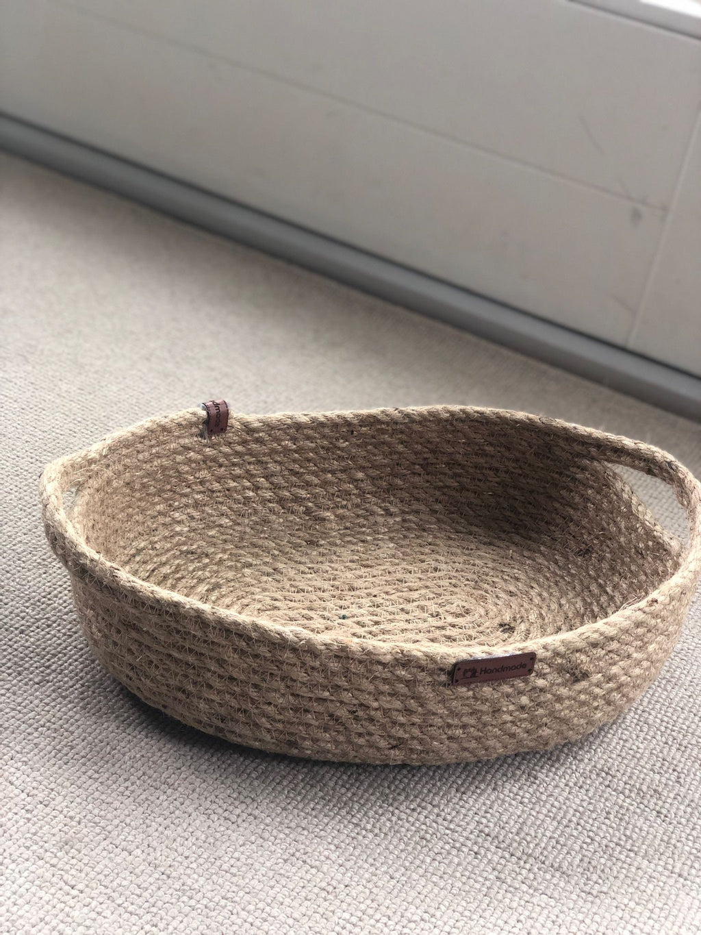 Handmade Jute Decoration Tray for Living room, Bathroom, Office or Kitchen; Multipurpose Boho Tray; Coffee Table Tray; Decorative Tray