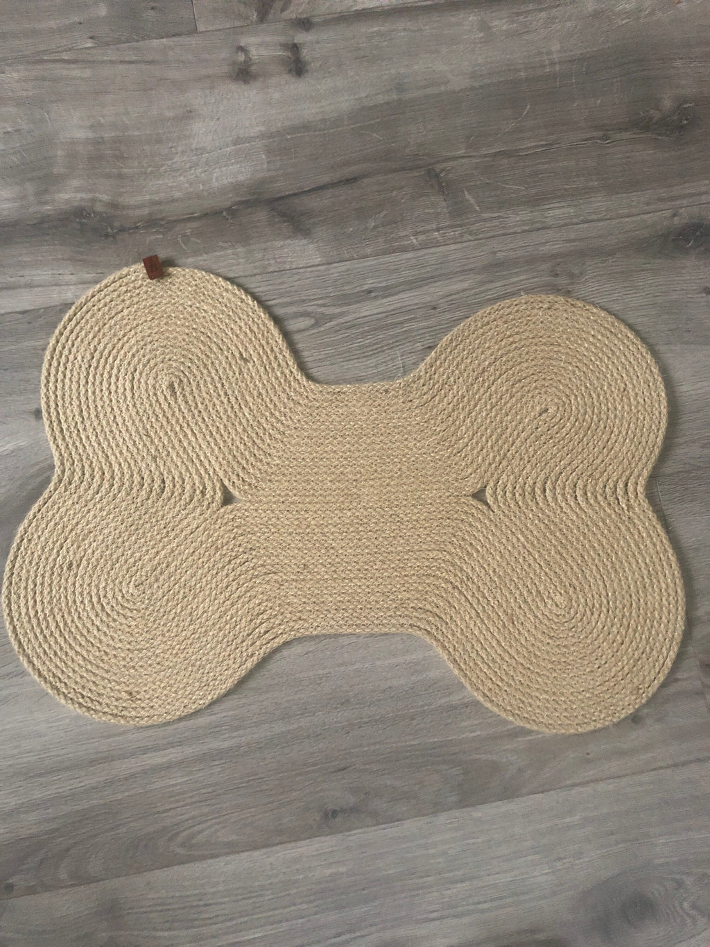 Handmade Jute Dog Place Mat; Dog Food Mat; Environmental Friendly Dog Food Bowl Mat; Pet Basket; Dog Furniture; Dog Accessories