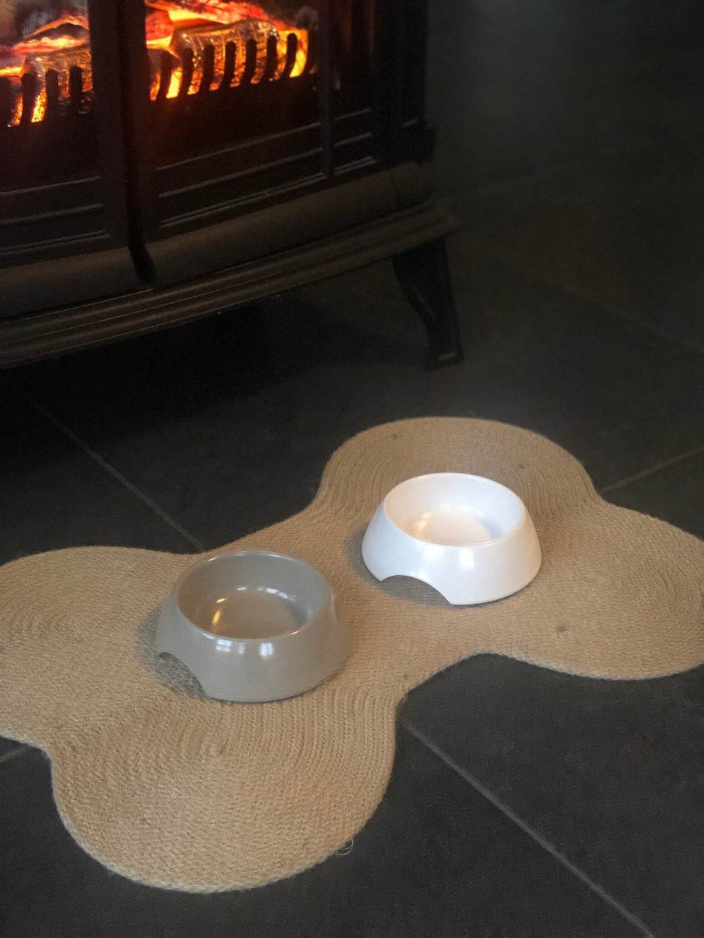 Handmade Jute Dog Place Mat; Dog Food Mat; Environmental Friendly Dog Food Bowl Mat; Pet Basket; Dog Furniture; Dog Accessories