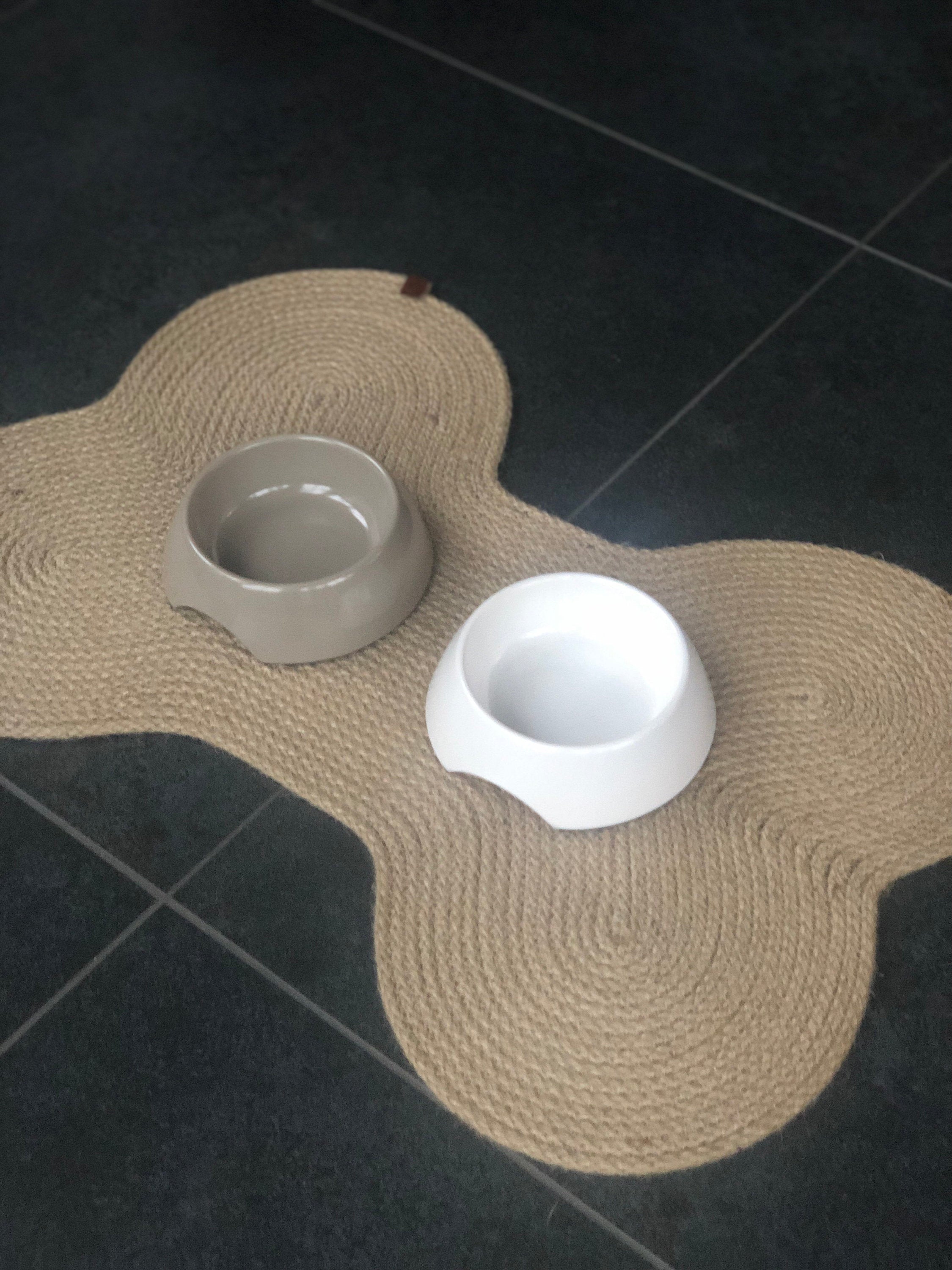 Handmade Jute Dog Place Mat; Dog Food Mat; Environmental Friendly Dog Food Bowl Mat; Pet Basket; Dog Furniture; Dog Accessories