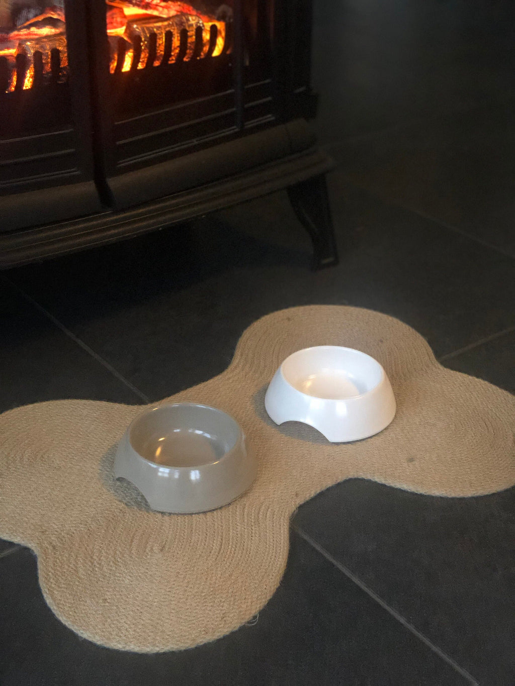 Handmade Jute Dog Place Mat; Dog Food Mat; Environmental Friendly Dog Food Bowl Mat; Pet Basket; Dog Furniture; Dog Accessories