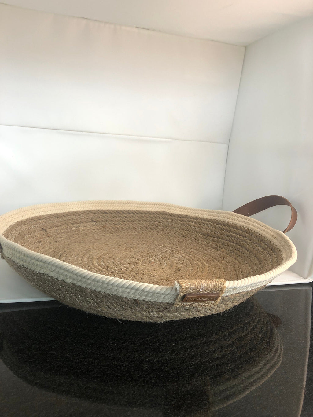 Jute Decoration Tray handmade for Living room, Bathroom, Office or Kitchen; Boho Tray; Coffee Table Tray; Decorative Tray; Housewarming gift