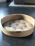 Long Model Cat and Dog Bed; Cat Dog Basket; Pet basket; Environmental Friendly Handmade Jute Cat & Dog Bed