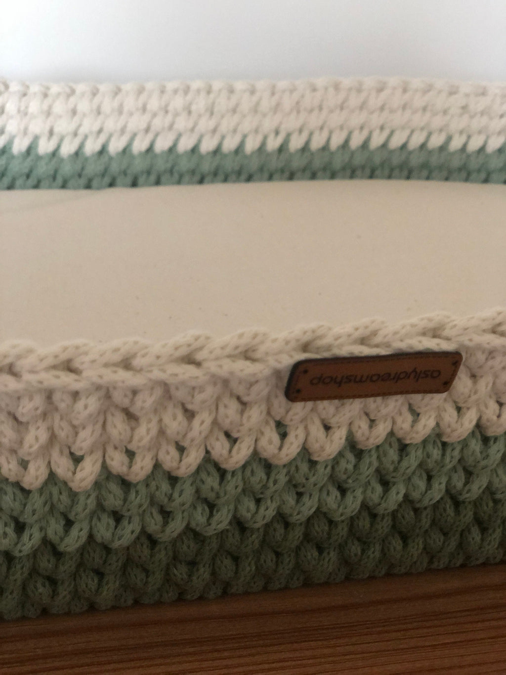 Multicolour Baby Change Basket; Available in 40 Colours; Wood Bottom and Cotton Framed