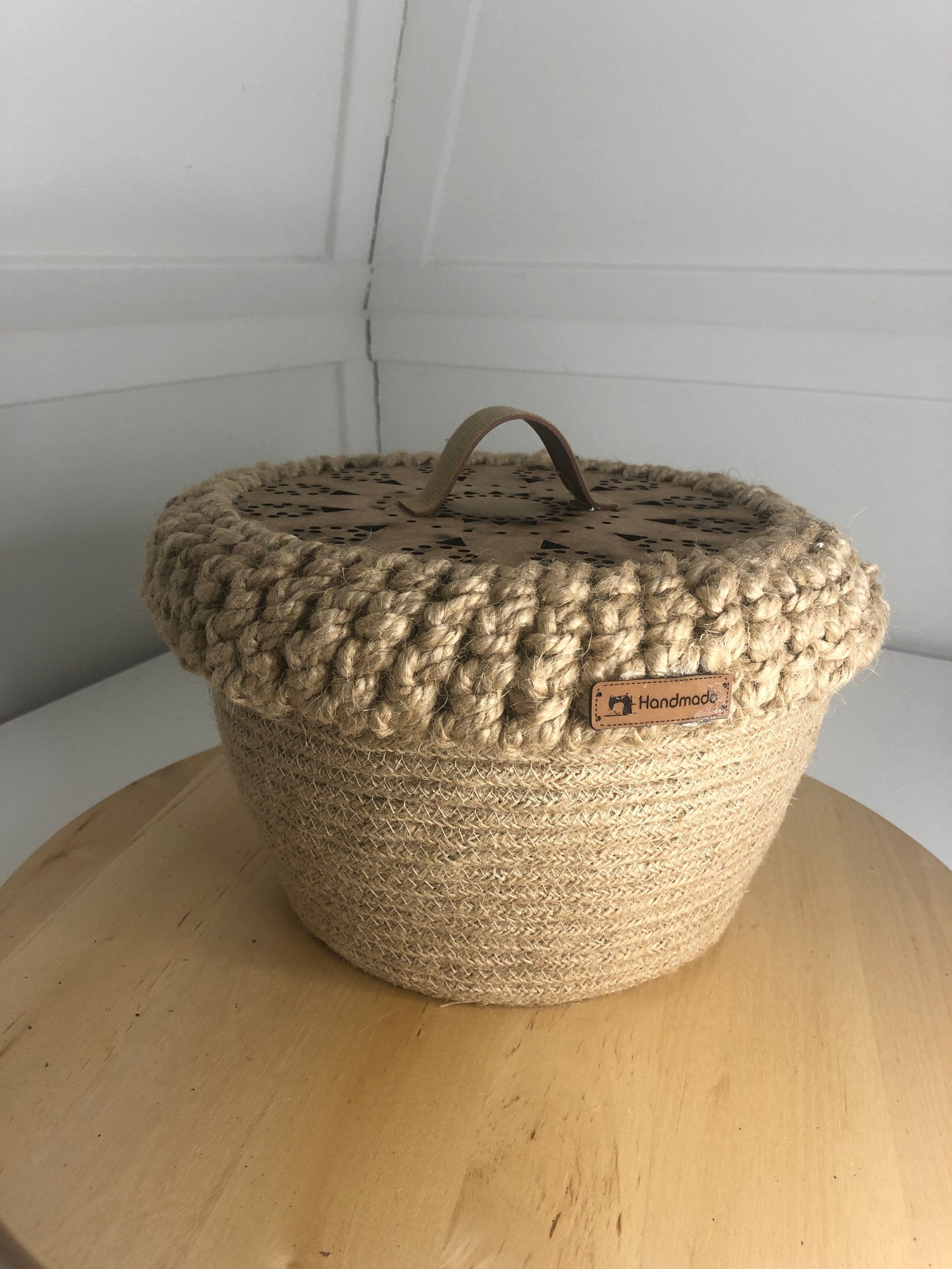 Multipurpose Basket; Gift Basket; Diaper Caddy Box; Caddy; Nursery Room Baby Basket; Decoration Object for Bedroom, Kitchen or Baby Room