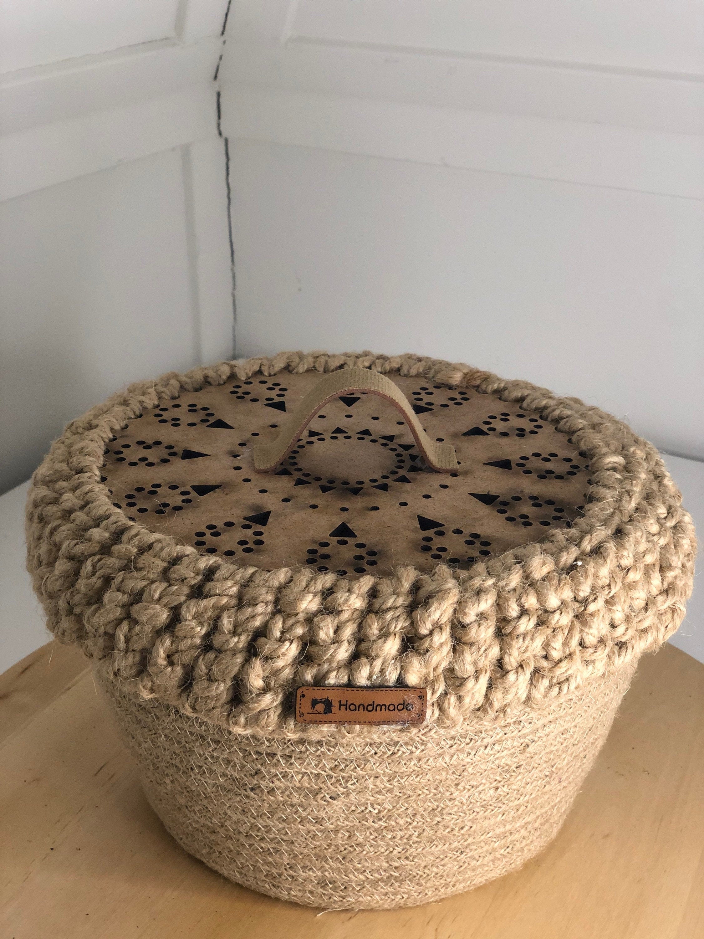 Multipurpose Basket; Gift Basket; Diaper Caddy Box; Caddy; Nursery Room Baby Basket; Decoration Object for Bedroom, Kitchen or Baby Room