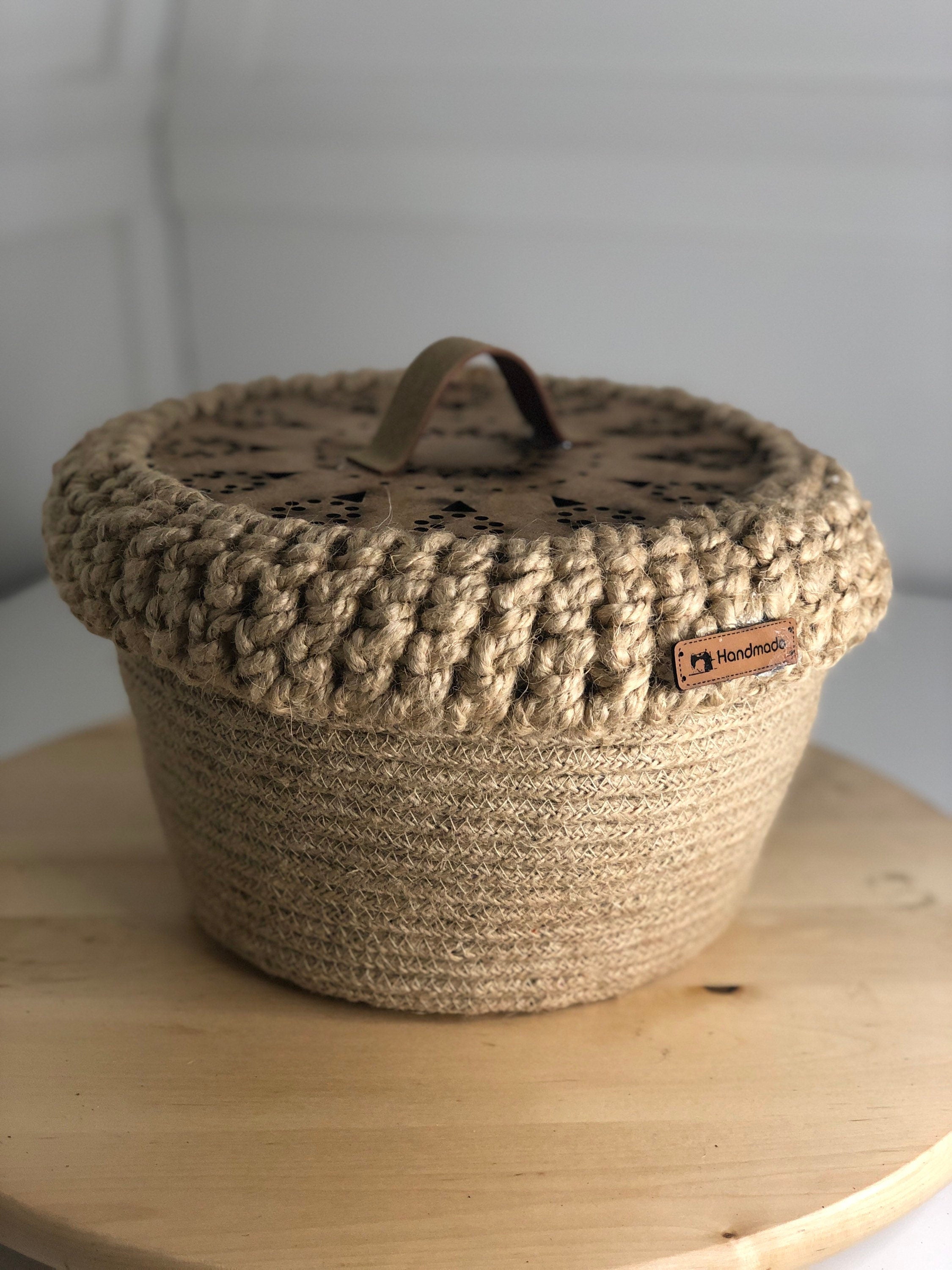 Multipurpose Basket; Gift Basket; Diaper Caddy Box; Caddy; Nursery Room Baby Basket; Decoration Object for Bedroom, Kitchen or Baby Room