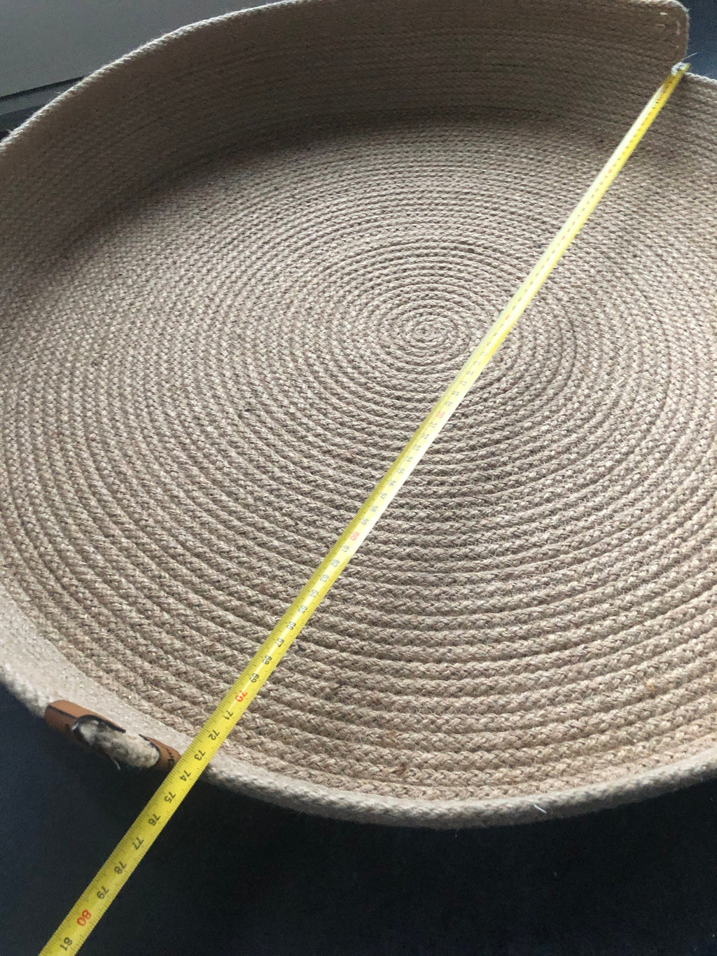 XL Dog Cat Bed (70 cm - 27.5 inches) Cat and Dog Bed; Cat Dog Basket; Pet basket; Environmental Friendly Handmade Jute Cat & Dog Bed